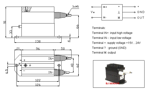AC voltage transducer CHY-1000VT